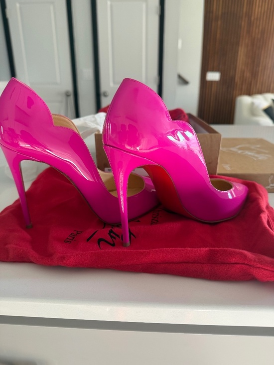 Christian Louboutin Shoes - Christian Louboutin Hot Chick Pink Heels Size 39
